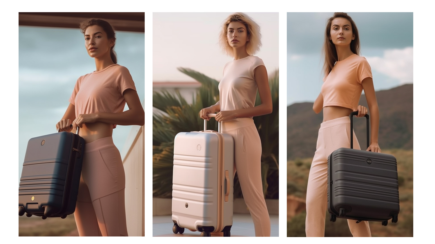 模特图-鞋子/包包/旅行箱/衣服